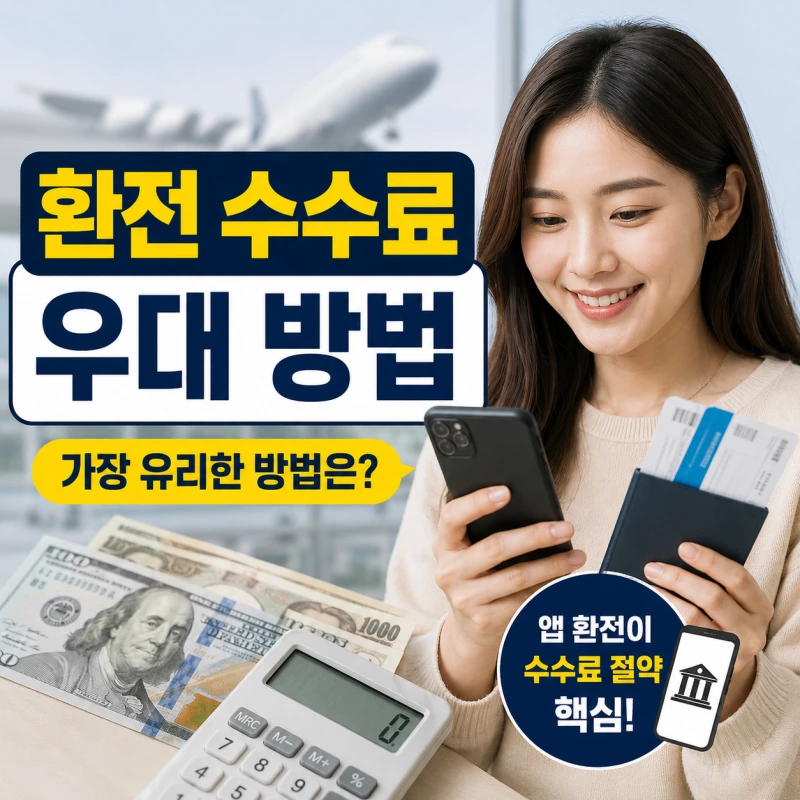 환전 수수료 우대 방법과 앱 환전 절약 팁 안내 이미지