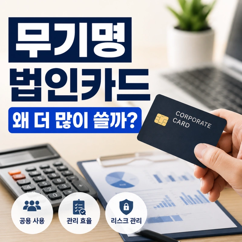 법인카드는 왜 무기명으로 발급할까? 기업들이 공용 법인카드를 선호하는 이유