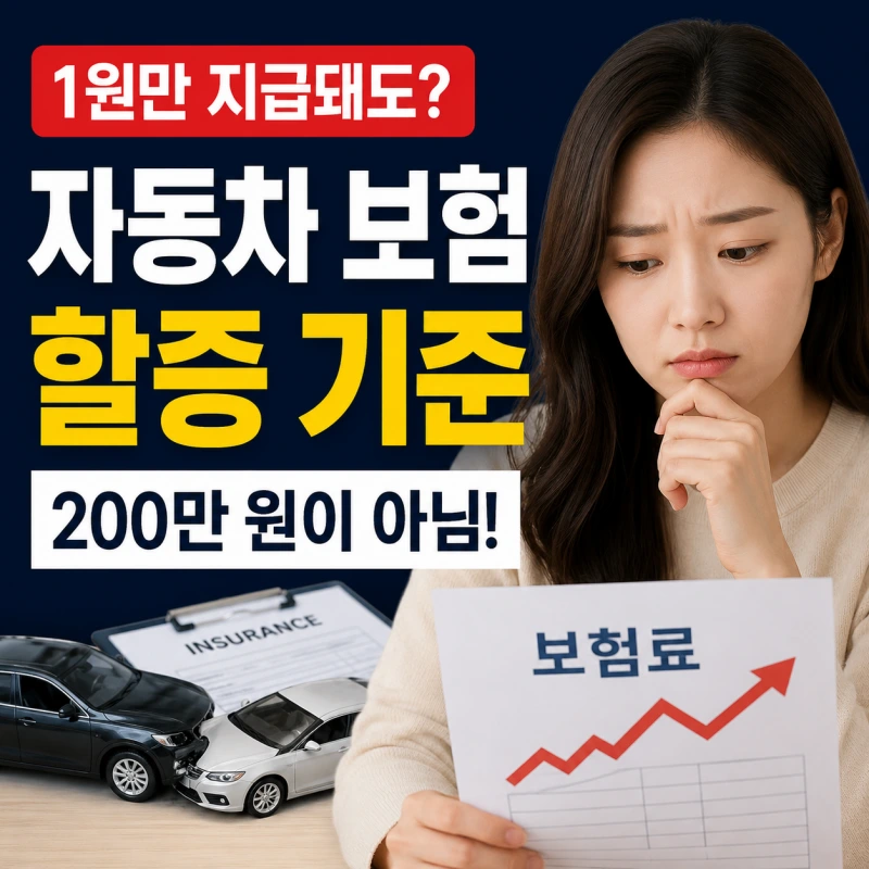 자동차 보험 할증 기준과 보험료 인상 구조 설명