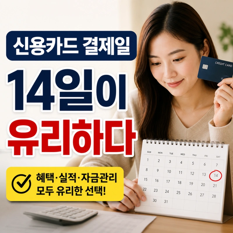 신용카드 결제일 추천, 월급날보다 14일이 유리한 이유