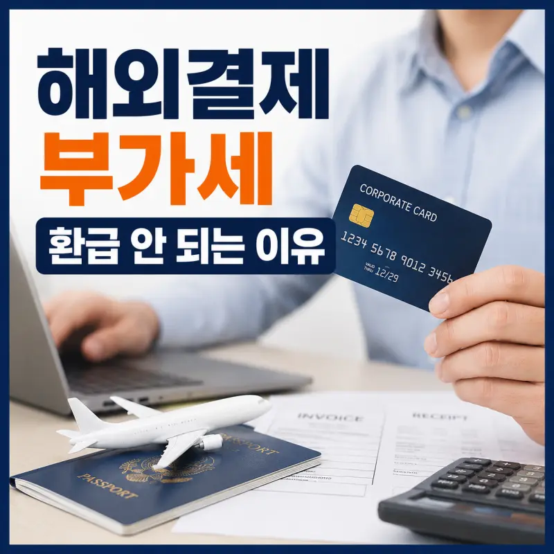 법인카드 해외결제 부가세 공제 불가 및 비용처리 방법