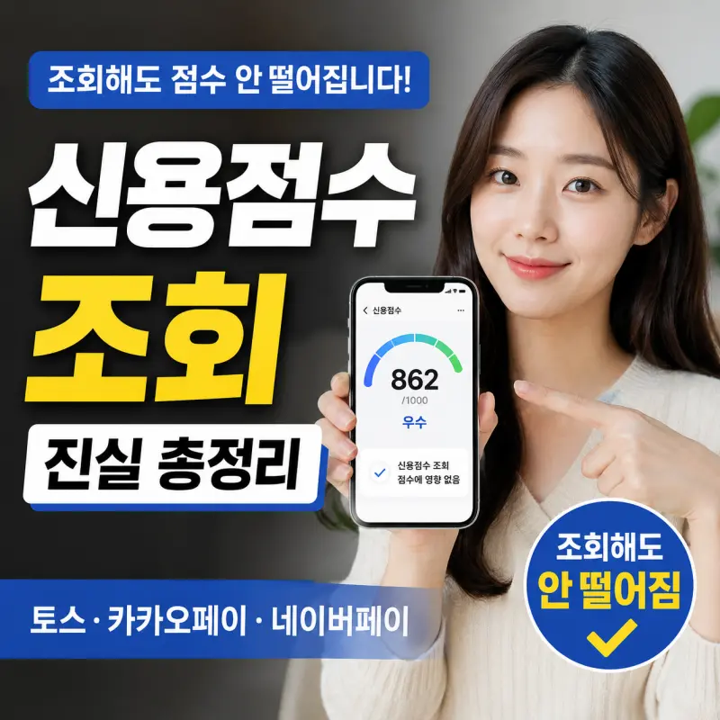 토스 카카오페이 네이버페이 신용점수 조회와 점수 하락 관계 분석