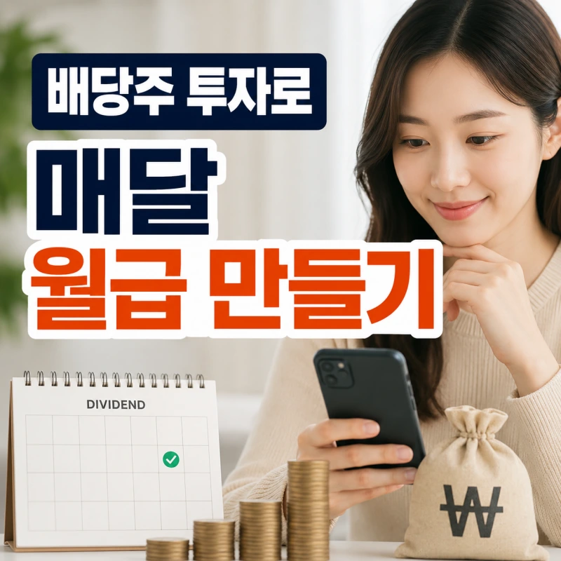 배당주 투자로 매달 월급 만들기 가능할까? 현실적인 배당금 수익 구조 총정리