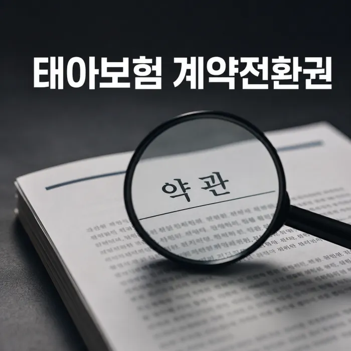 태아보험 30세 만기 계약전환권과 약관 조건 비교