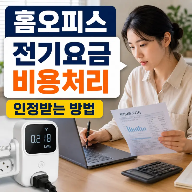 개인사업자 홈오피스 전기요금 경비처리 및 세무조사 대응 방법