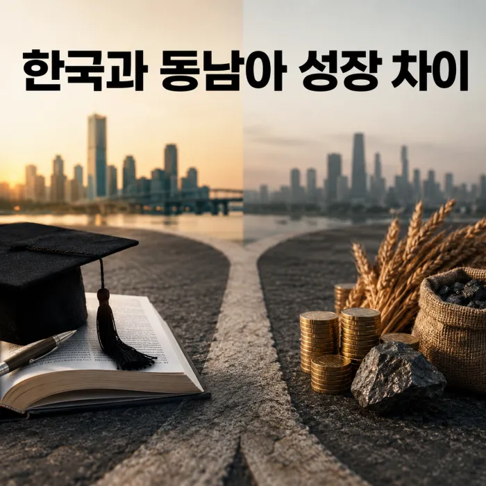 한국 경제성장과 동남아 국가 발전 경로 차이 분석
