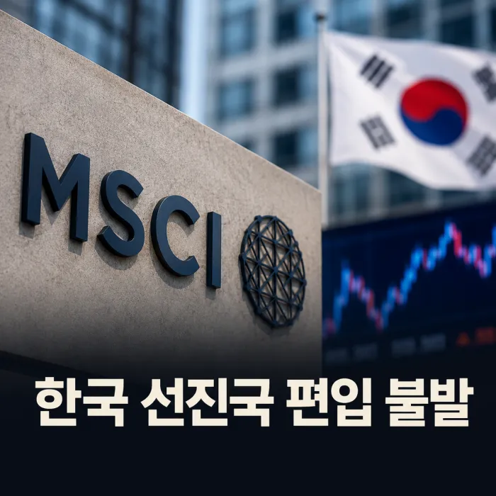 MSCI 한국 선진국 지수 편입 또 불발, 진짜 문제는 75조가 아니라 시장 신뢰다