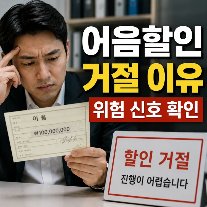 명동 어음시장에서 어음할인이 거절됐다면? 발행기업 위험 신호 확인법