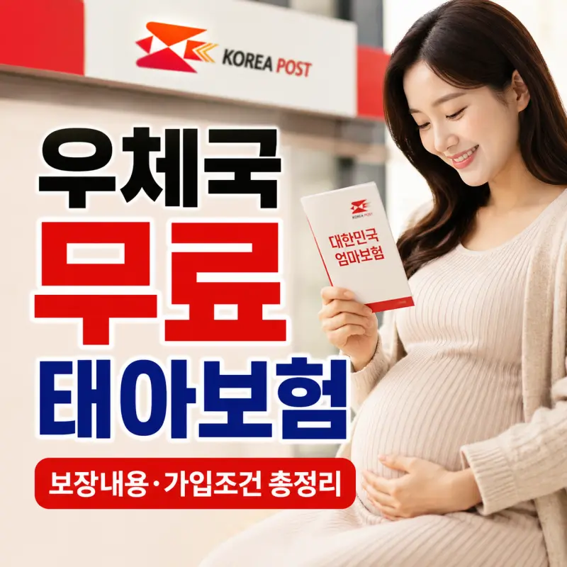 우체국 대한민국 엄마보험 보장내용 및 가입조건 정리