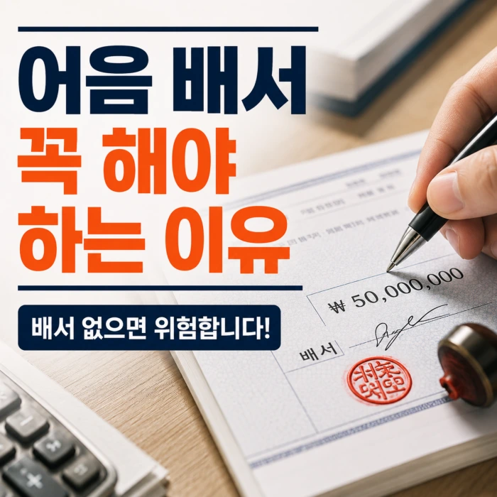 어음 배서 연속성과 소구권 발생 구조 설명 이미지