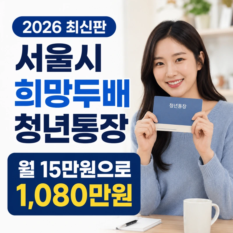 2026 서울시 희망두배 청년통장 소득기준 지원금 신청방법 정리