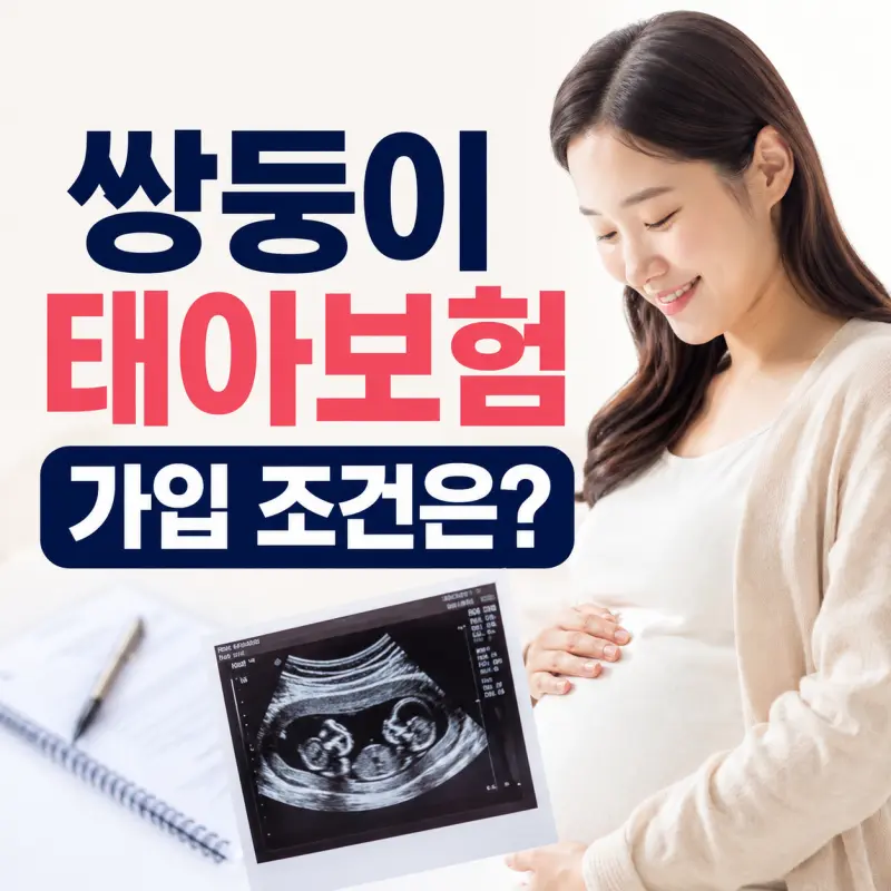 쌍둥이 태아보험 가입 조건과 다태아 보험 심사 기준 안내