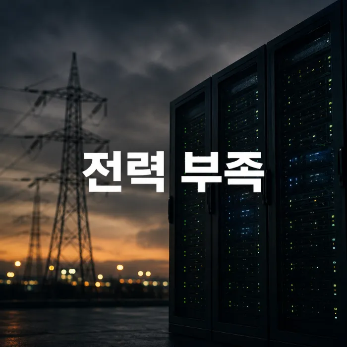 베트남 AI 데이터센터와 전력 인프라 문제를 상징하는 전력망 이미지