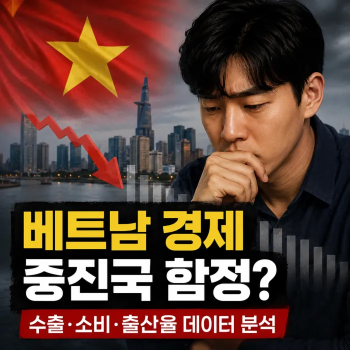베트남 중진국 함정과 경제 구조 분석 인포그래픽