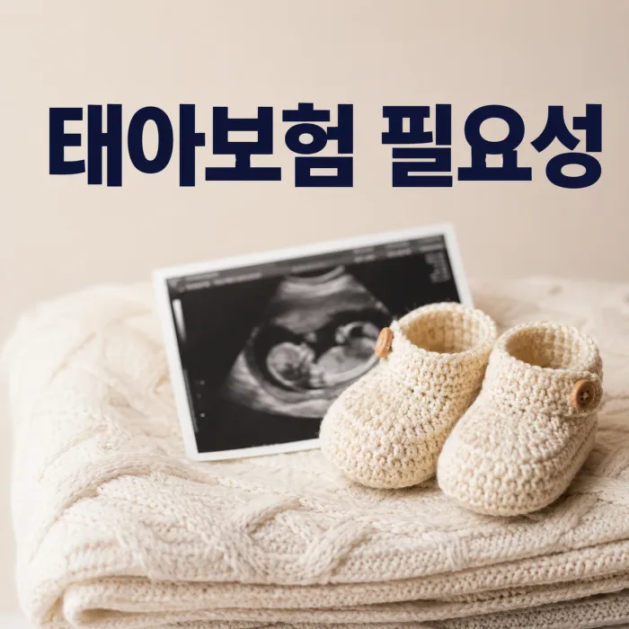 태아보험 필요성과 국민건강보험 차이를 설명하는 인포그래픽