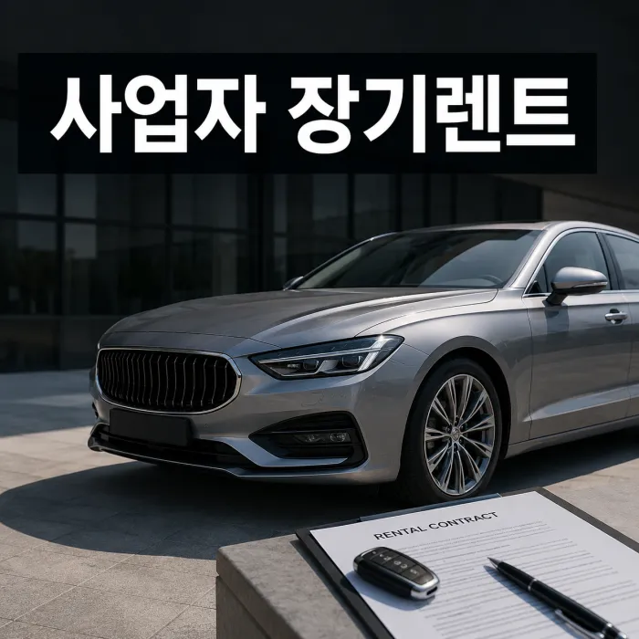 사업자 장기렌트 비용처리 한도와 월 렌트료 손익분기점 분석 이미지
