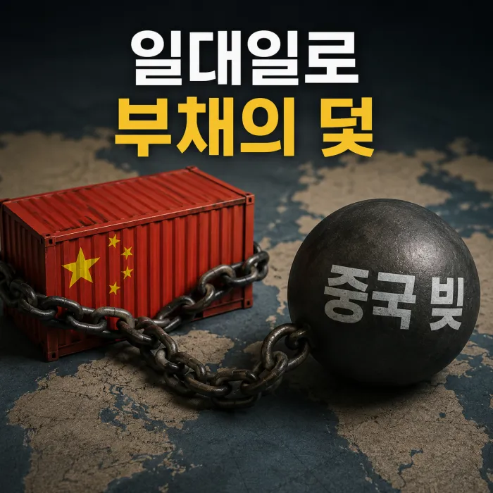 중국 국유은행 대출금이 신흥국 정부를 거쳐 중국 건설사로 돌아가고 국제통화기금 구제금융과 충돌하는 구조