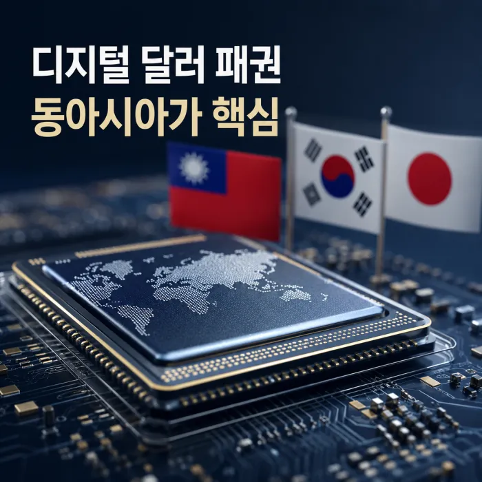 미국 디지털 달러와 대만 한국 일본 반도체 공급망의 연결 구조