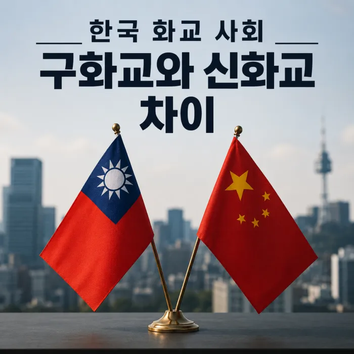 한국 구화교 조선족 신화교 중국 대륙 한족의 국적과 경제 기반 비교