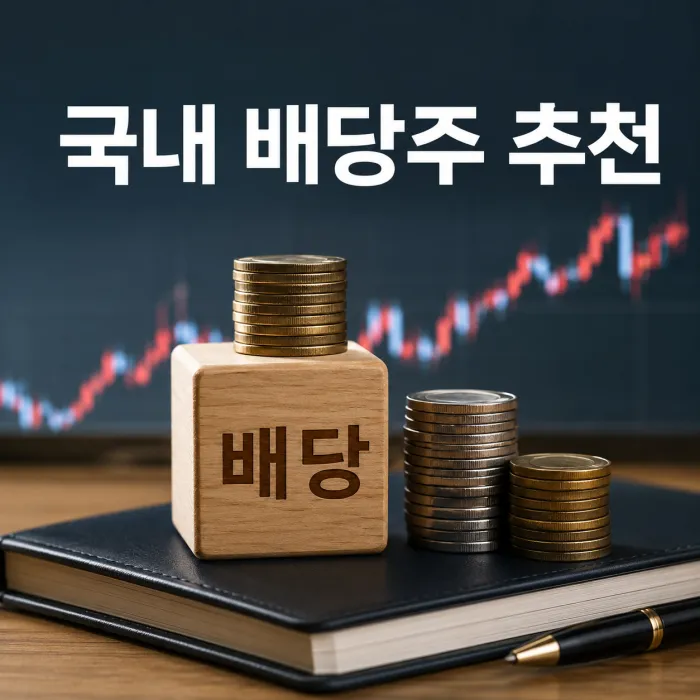 국내 배당주 추천 10종목과 배당 투자 기준을 비교한 대표 이미지