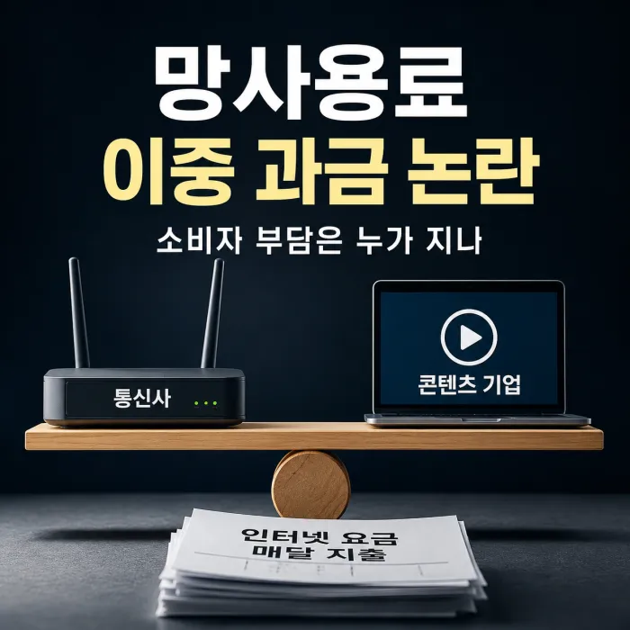 소비자 인터넷 요금과 콘텐츠 기업 망사용료의 이중 부담 구조