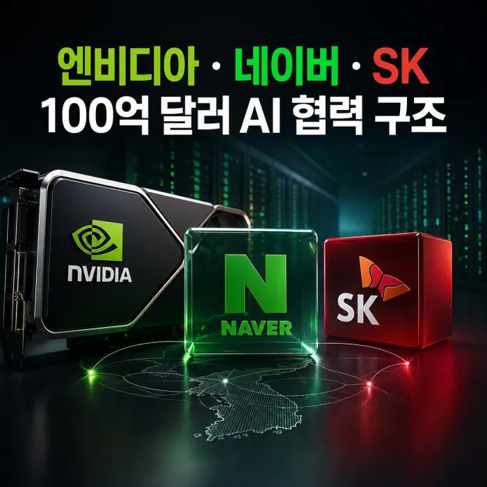 엔비디아 투자금과 네이버 인공지능 데이터센터 및 SK 고대역폭 메모리 공급 구조