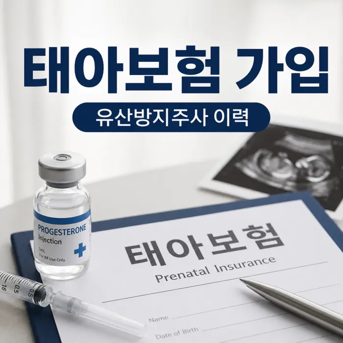 유산방지주사 이력이 있는 임산부의 태아보험 가입 심사 기준과 고지의무 안내 이미지