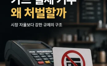 카드 결제 거부 처벌과 자영업자 카드 규제 구조 분석