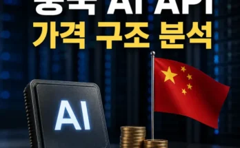 중국 AI API와 미국 AI API의 추론 비용 구조 비교