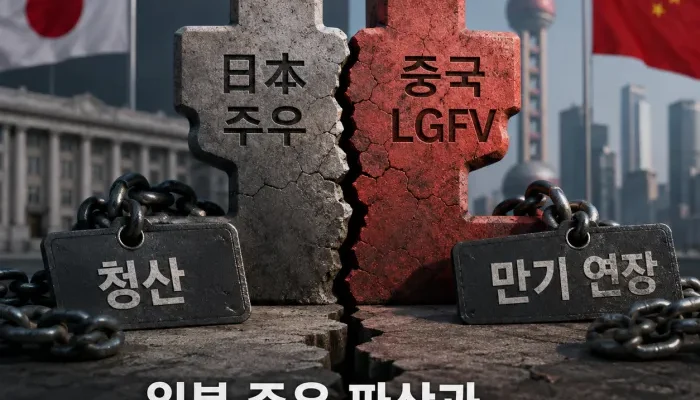 일본 주우 사태와 중국 LGFV 지방정부 부채 처리 방식 비교