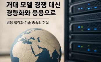 거대 기초 모델 경쟁 대신 경량화와 현지 응용 전략을 선택하는 개도국 인공지능 산업 구조