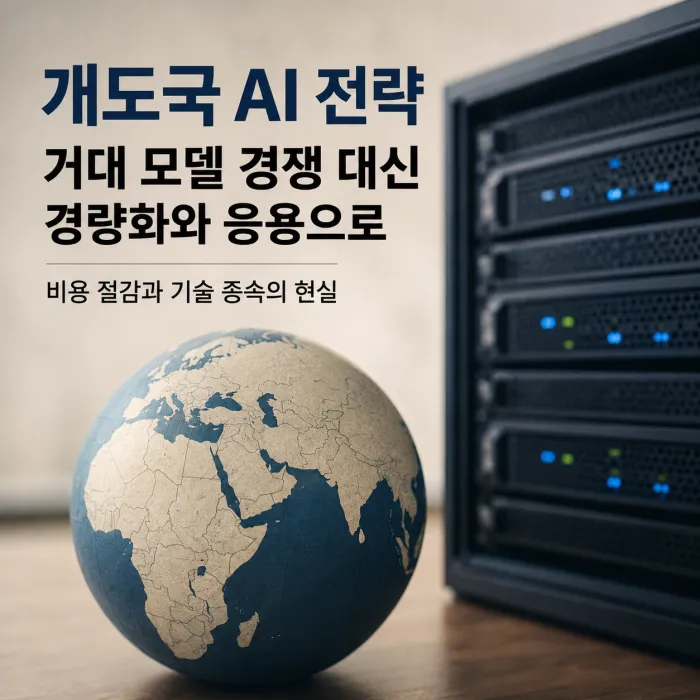 거대 기초 모델 경쟁 대신 경량화와 현지 응용 전략을 선택하는 개도국 인공지능 산업 구조