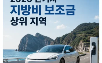 2026년 전기차 지방비 보조금이 높은 지자체와 지역별 지원금 차이 비교