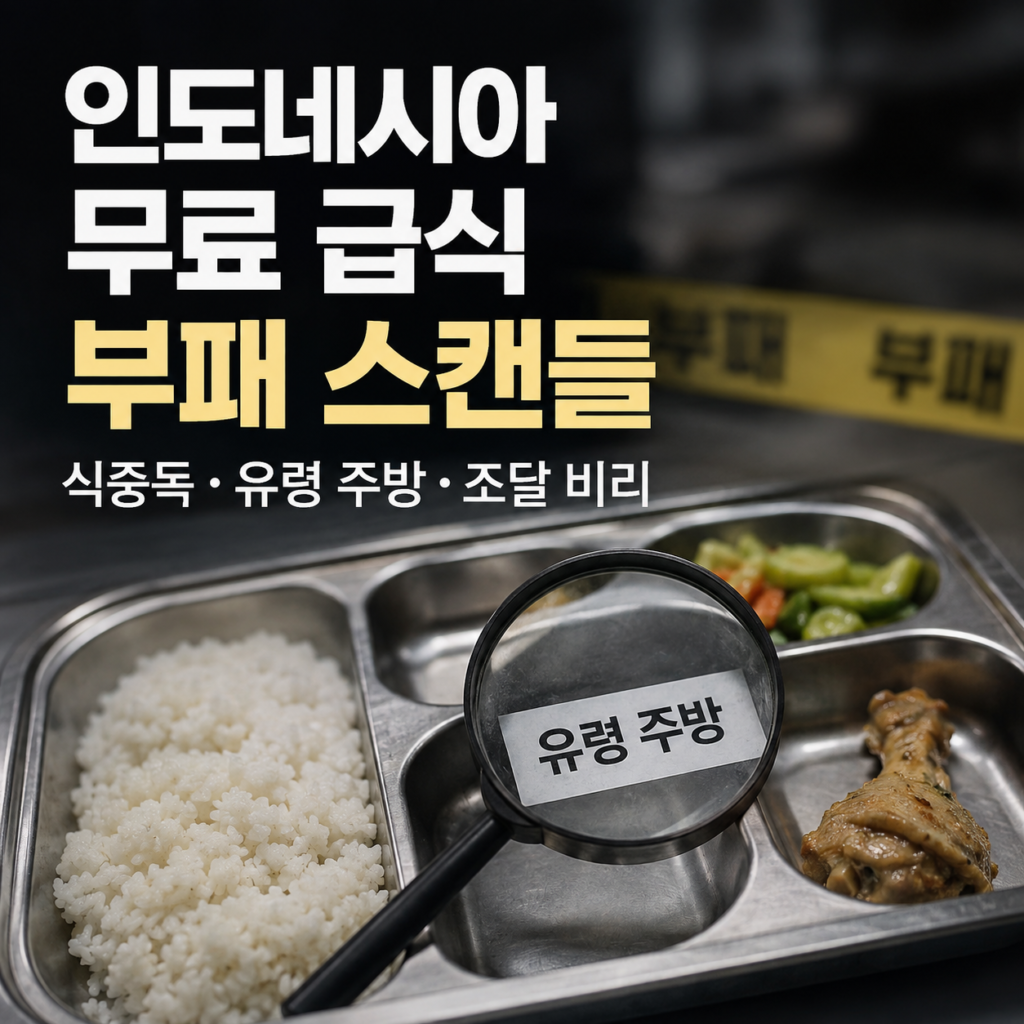 인도네시아 무료 영양 급식 MBG 유령 주방과 식중독 부패 논란 분석