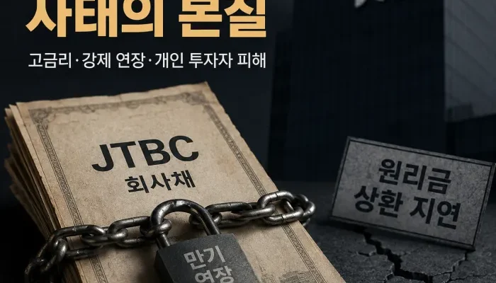 JTBC 채권 사태 기관 미매각과 개인 투자자 만기 연장 위험 분석
