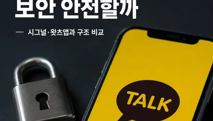 카카오톡과 시그널 왓츠앱의 개인정보 보호 및 암호화 구조 비교