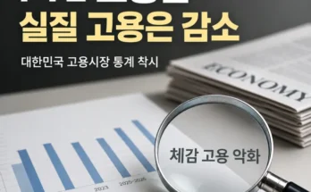 대한민국 헤드카운트 고용률과 FTE 고용률 차이 비교