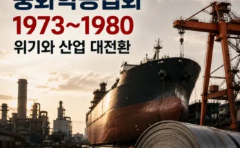 1973년 중화학공업화부터 1980년 경제위기와 3저 호황까지 한국 산업 변화