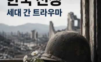 한국전쟁을 경험한 세대와 다음 세대로 이어진 가족 트라우마를 표현한 이미지