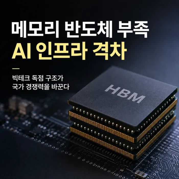고대역폭메모리 공급 부족으로 국가별 AI 데이터센터 구축 격차가 커지는 구조