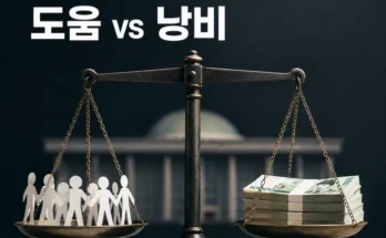 시민단체 정부 보조금과 세금 투입 효과를 비교한 이미지