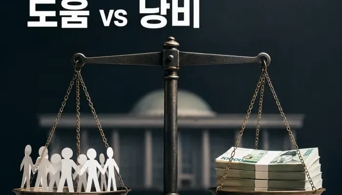 시민단체 정부 보조금과 세금 투입 효과를 비교한 이미지