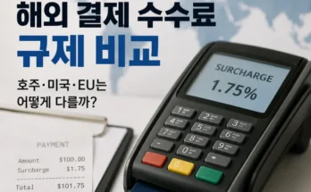 한국 호주 미국 EU 카드 수수료와 의무수납제 규제 방식 비교