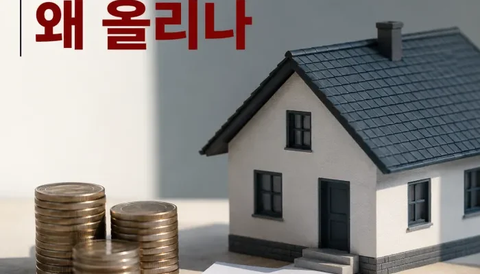 재산세와 종합부동산세 인상이 집값과 월세에 미치는 영향을 보여주는 주택 시장 이미지