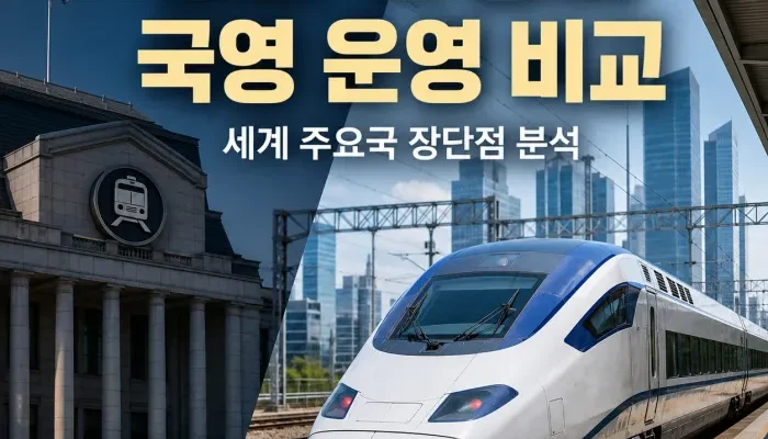 한국과 세계 주요 국가의 철도 민영화와 국영 운영 구조 비교